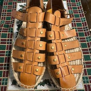 Tory Burch Tan Gladiator Sandals
